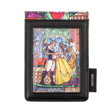 Load image into Gallery viewer, loungefly disney princess castle series belle card holder - alwaysspecialgifts.com