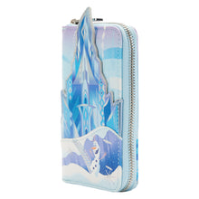 Load image into Gallery viewer, loungefly frozen queen elsa castle zip around wallet - alwaysspecialgifts.com