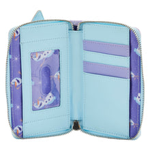 Load image into Gallery viewer, loungefly frozen queen elsa castle zip around wallet - alwaysspecialgifts.com