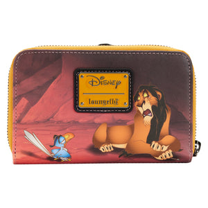 loungefly lion king scar villains scene zip around wallet - alwaysspecialgifts.com