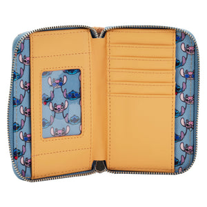 loungefly lilo & stich angel and stich snow cone date zip around wallet - alwaysspecialgifts.com