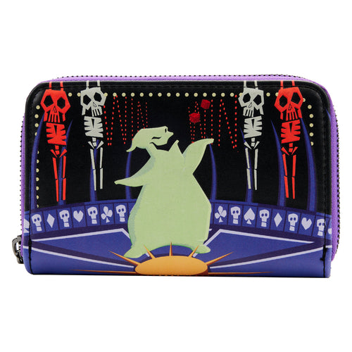 loungefly disney the nightmare before christmas oogie boogie glow zip around wallet - alwaysspecialgifts.com