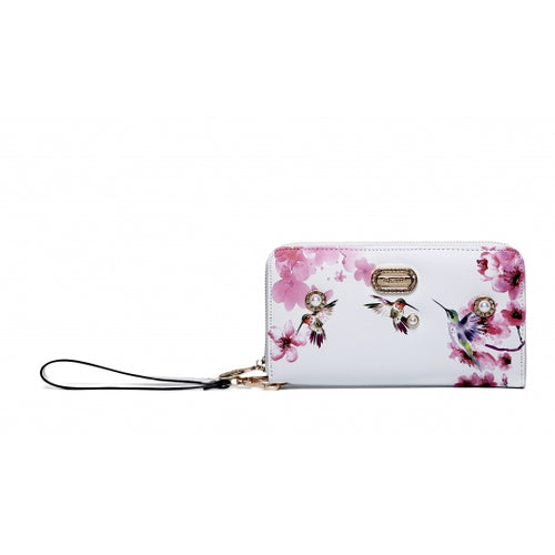 brangio italy  hummingbird pearl white wallet -alwaysspecialgifts.com