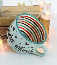 Load image into Gallery viewer, contigo lo bonito se vuelve infinito tazota hand painted mexican art - alwaysspecialgifts.com