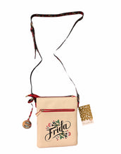 Load image into Gallery viewer, authentic frida kahlo floral series compartment cross body red