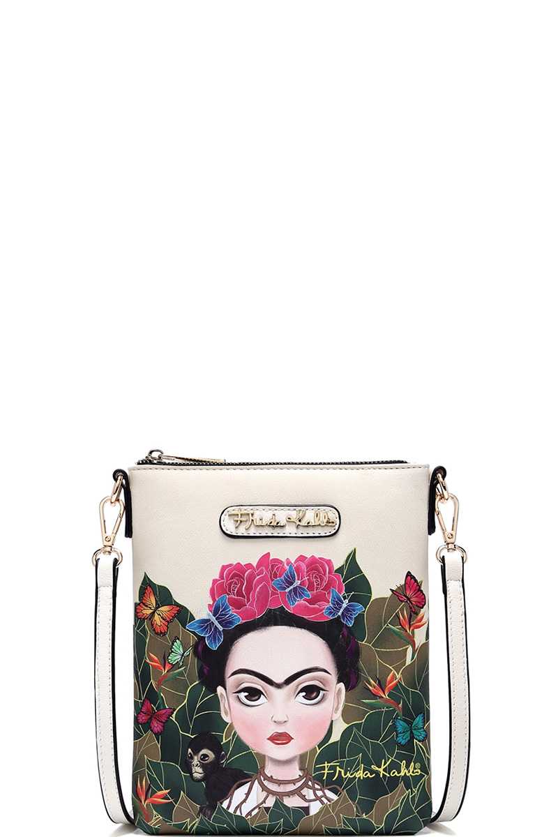 frida kahlo crossbody cartooon series - alwaysspecialgifts.com