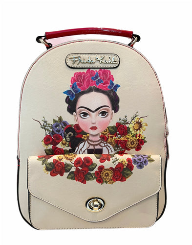 frida kahlo new style red color back pack - alwaysspecialgifts.com
