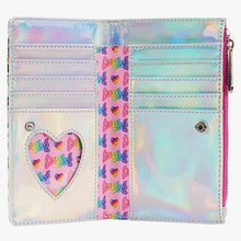 Load image into Gallery viewer, loungefly lisa frank wallet retro 80&#39;s irredentist glitter - alwaysspecialgifts.com