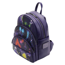 Load image into Gallery viewer, loungefly disney villains triple pocket glow in the dark mini backpack - alwaysspecialgifts.com