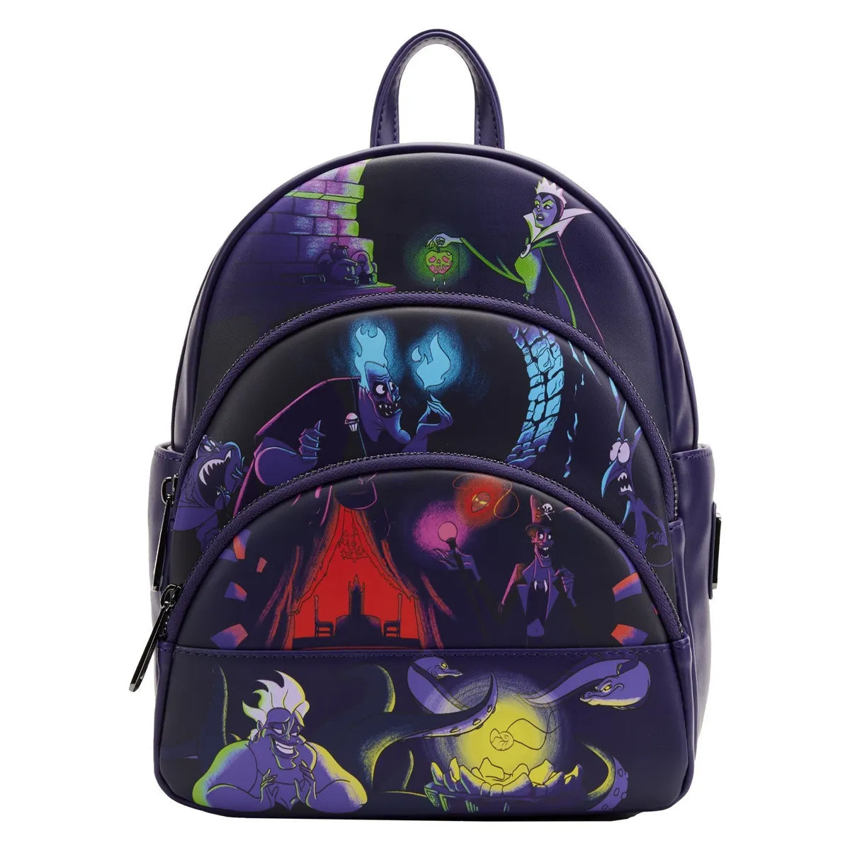 Loungefly Disney VILLAINS TRIPLE POCKET GLOW IN THE DARK Mini