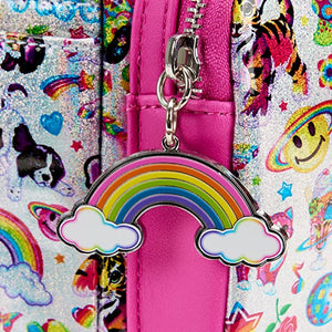 loungefly lisa frank iridescent mini backpack - alwaysspecialgifts.com 