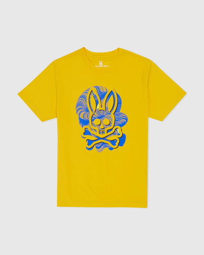 psycho bunny mens slaytor graphic tee - desert marigold  - alwaysspecialgifts.com