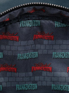 loungefly universal monsters frankenstein and bride mini backpack - alwaysspecialgifts.com