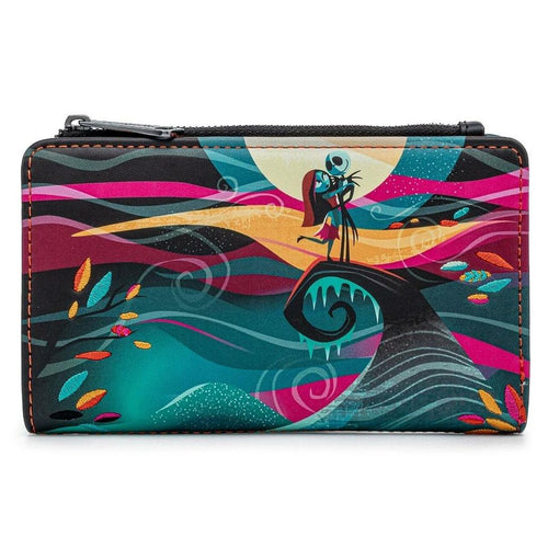 loungefly nightmare before christmas simply meant to be flap wallet - alwaysspecialgifts.com